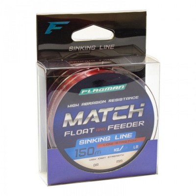 Леска Flagman Match And Feeder Sinking Line 150м 0.25мм