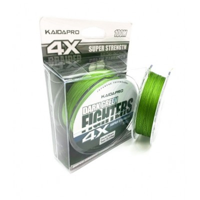 Snur KAIDA PRO FIGHTERS Verde Inchis 4X 100m 0.35mm 27kg