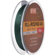 Шнур EVOS ALL-ROUND 4X SPECIAL BRAID 20 м, 0.20мм 23кг