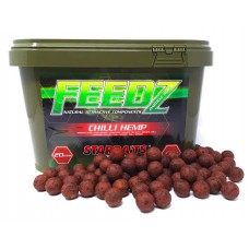 Бойлы тонущие FEEDZ CHILI HEMP 1,8KG 14 - 20mm