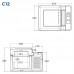 Автохолодильник Alpicool (Frigo) C12 12L портативный компрессорный −20°C 12V 24V 220V